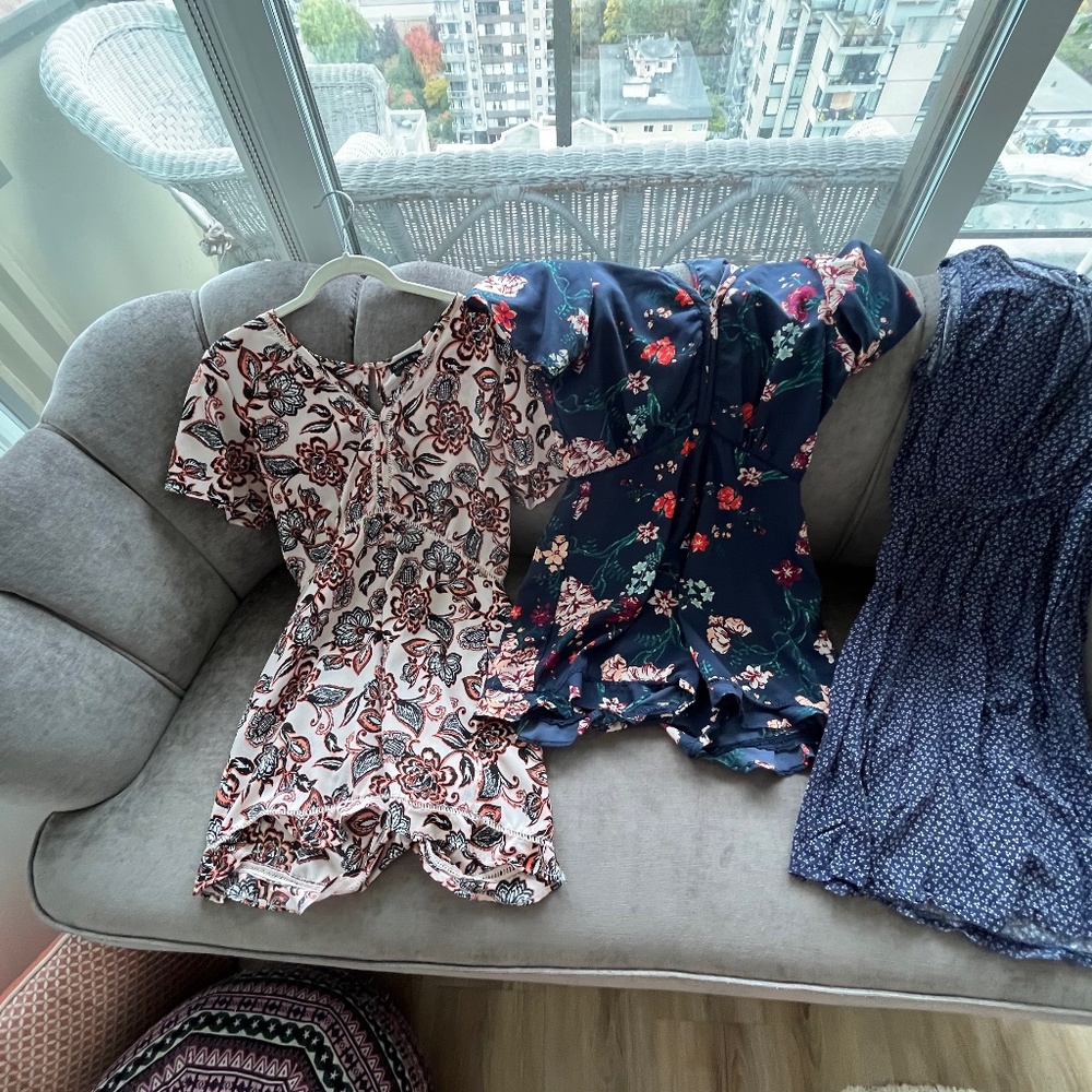 Closet Cleanout - rompers and dress